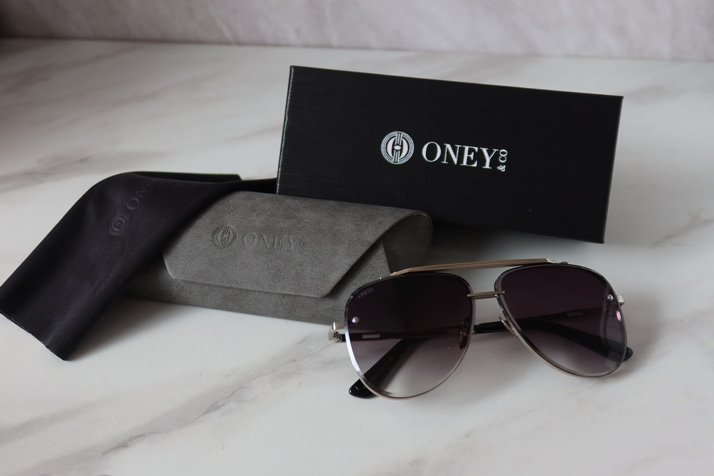Annalise - Sliver Gradient Aviator Sunglasses