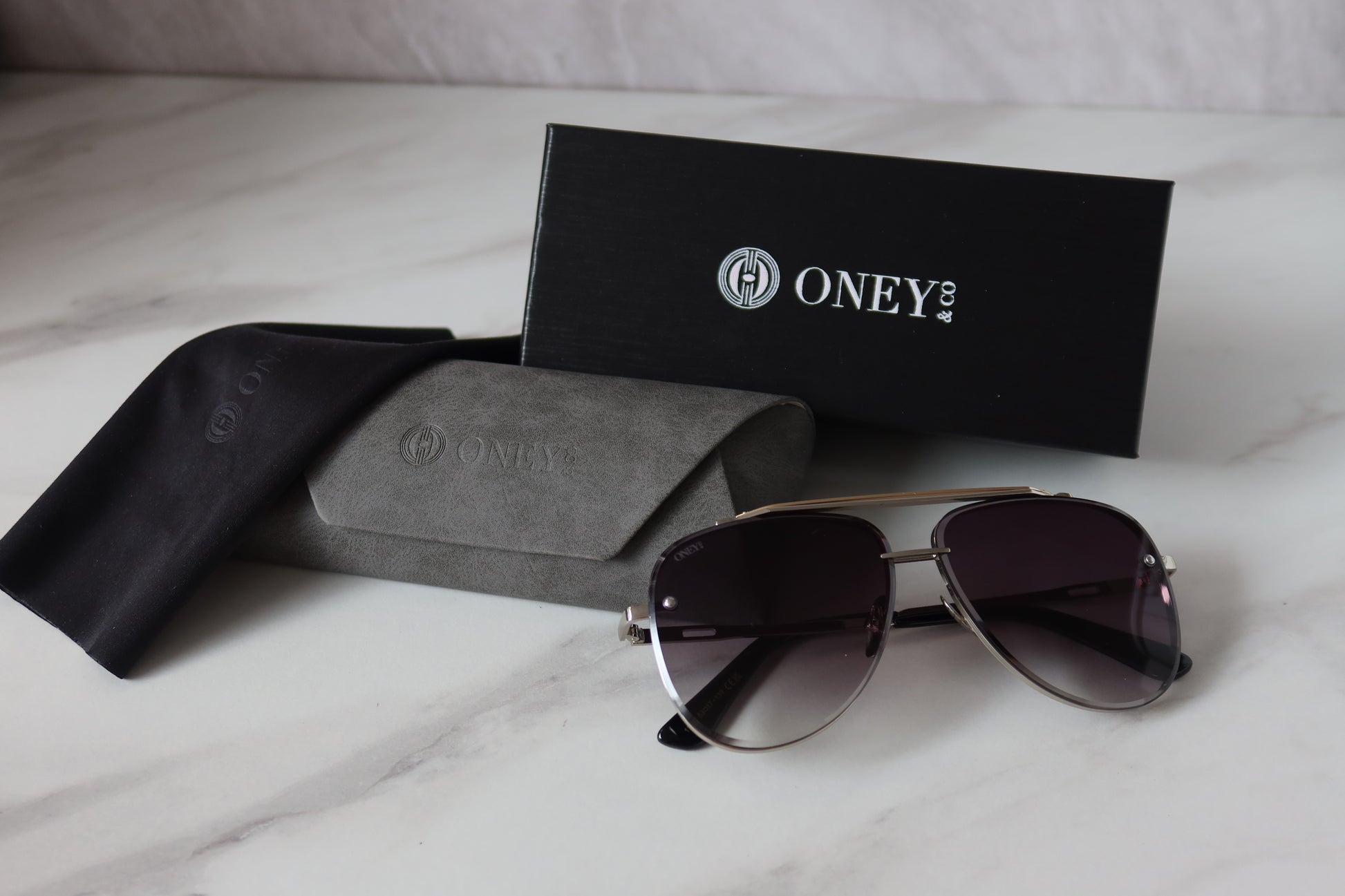 Annalise - Sliver Gradient Aviator Sunglasses
